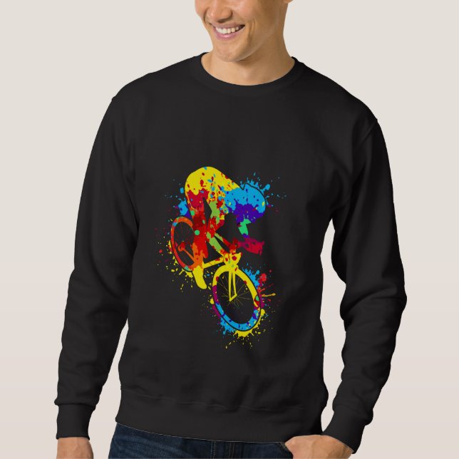 Sweatshirt Vélo Vélo VTT Downhill VTT Mtb (Devant)