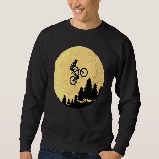 Sweatshirt Vélo VTT VTT Lune Art Équitation (Devant)