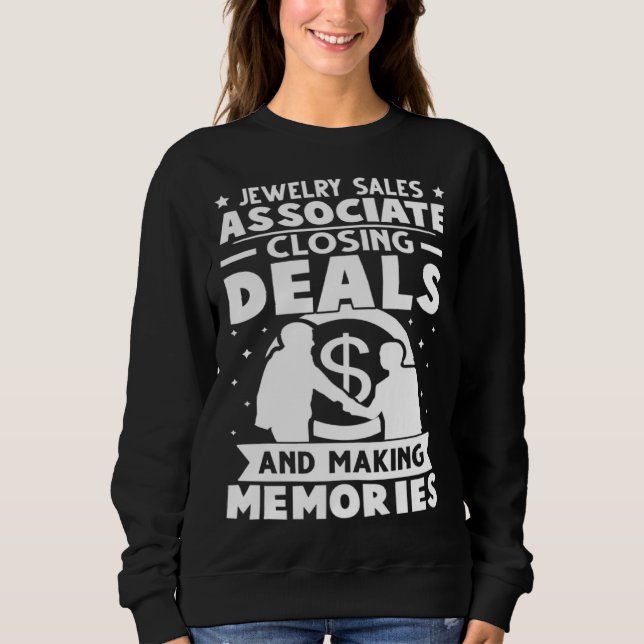 Sweatshirt Vendeur de bijoux concluant des affaires faisant d (Devant)