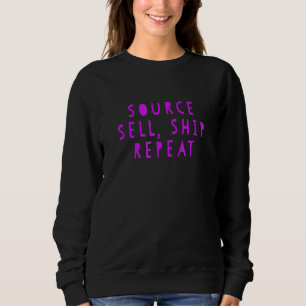 Sweatshirt Vendeur source violet rose Expédition Répétition r