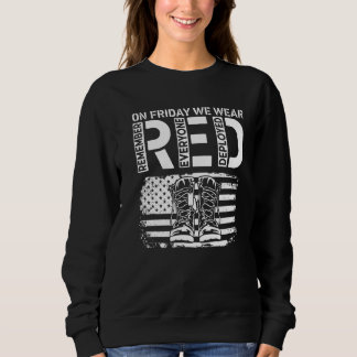 Sweatshirt Vendredi Nous Portons Le Drapeau Red Us