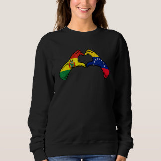 Sweatshirt Venezuela Bolivia Flag Venezuelan Bolivian Heart