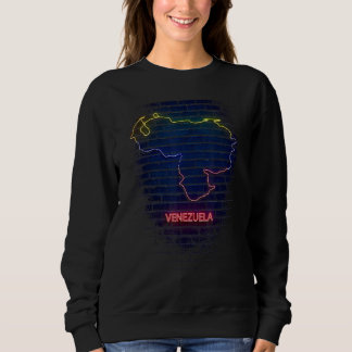 Sweatshirt venezuela country outlline Flag