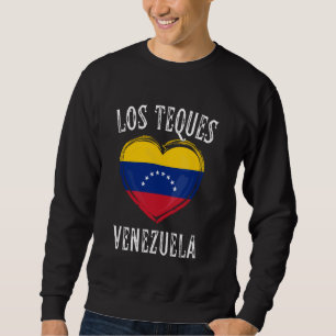 Sweatshirt Venezuela Drapeau Coeur Los Teques Ville
