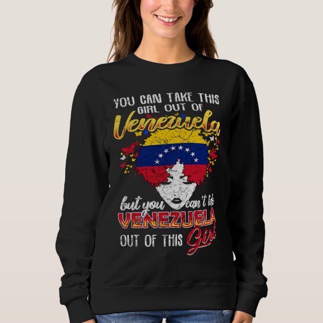 Sweatshirt Venezuela Venezuelan Girl (Devant)