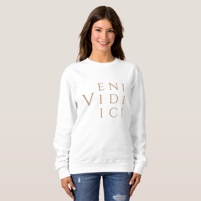 Sweatshirt Veni Vidi Vici - Caesar - roman antique Rome (Devant entier)