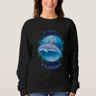 Sweatshirt Venise Floride Vacances Souvenir Dolphin