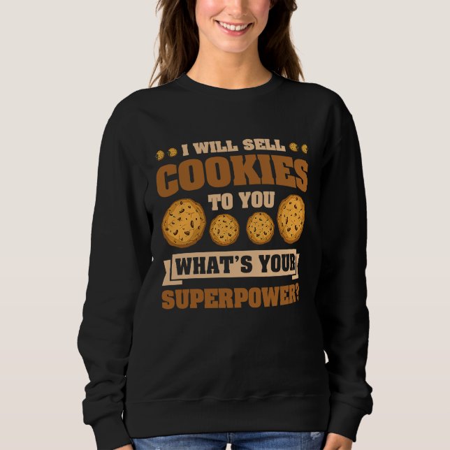 Sweatshirt Vente de biscuits Principal vendeur de biscuits  2 (Devant)