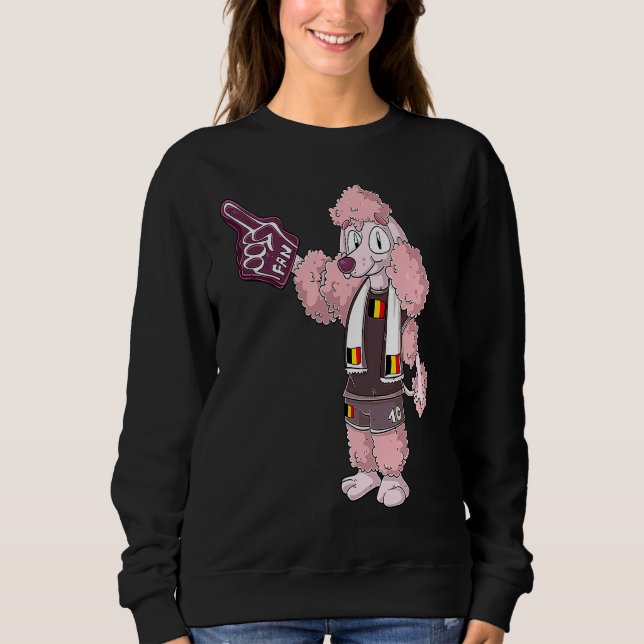 Sweatshirt Ventilateur Caniche Belgique (Devant)
