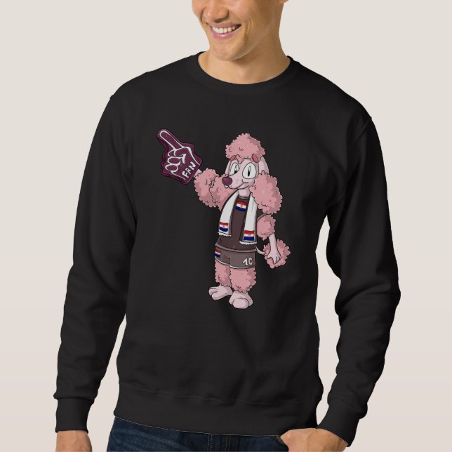 Sweatshirt Ventilateur Caniche Croatie (Devant)