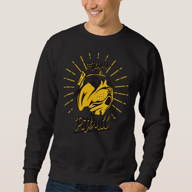 Sweatshirt Ventilateur de chiens Amoureux des animaux de Pitb (Devant)
