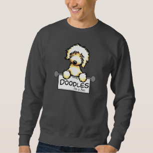 Sweatshirt Ventilateur de doodle d'or
