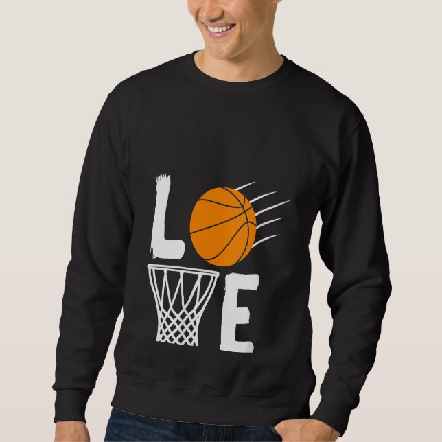 Sweatshirt Ventilateur de l'équipe de basket-ball de Love (Devant)