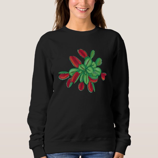 Sweatshirt Vénus Plantes de pièges à vol (Devant)