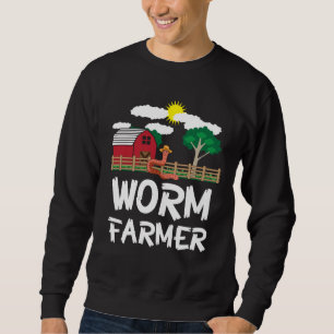 Sweatshirt Ver de ferme compostant l'agriculture - cadeau