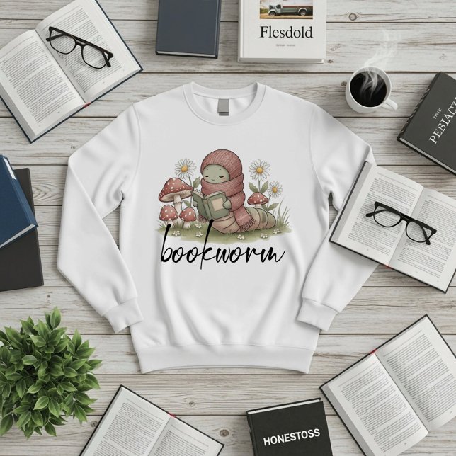 Sweatshirt Ver de livre  (Créateur téléchargé)