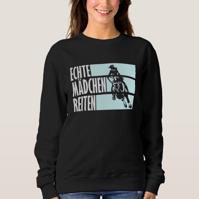 Sweatshirt Véritable Fille équitation Vêtements Cheval équita (Devant)