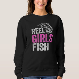 Sweatshirt Véritables Filles Pêchent Bass Pêche  Pêcheuse Mam