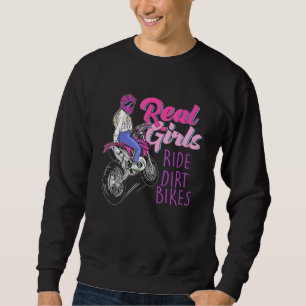 Sweatshirt Véritables Filles Ride Dirt Vélos Motocross Motocr