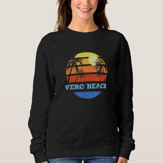 Sweatshirt Vero Beach Floride Fl Beach Zero Beach Beach Bum (Devant)