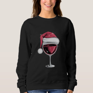 Sweatshirt Verre de vin rouge Noël drôle Noël Noël Noël Noël 