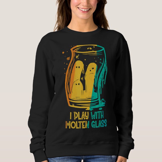 Sweatshirt Verre souffleur de verre (Devant)