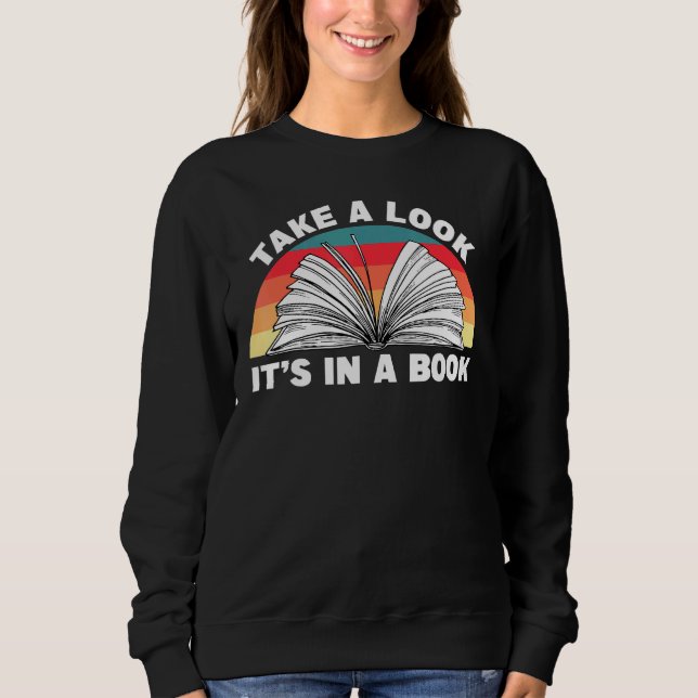 Sweatshirt Vers De Livres Les Lecteurs Avid Jetent Un Coup D' (Devant)