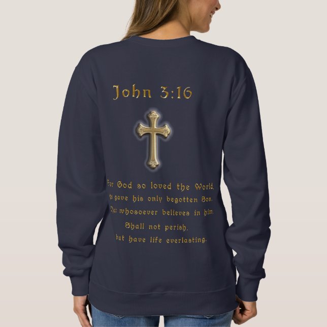 Sweatshirt Verset biblique (Dos)
