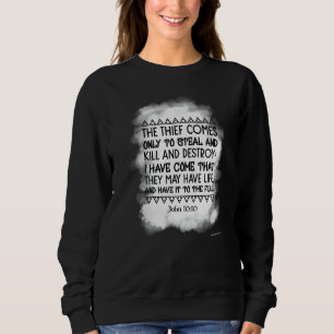 Sweatshirt Verset Biblique Église Chrétienne Dieu Jésus Relig