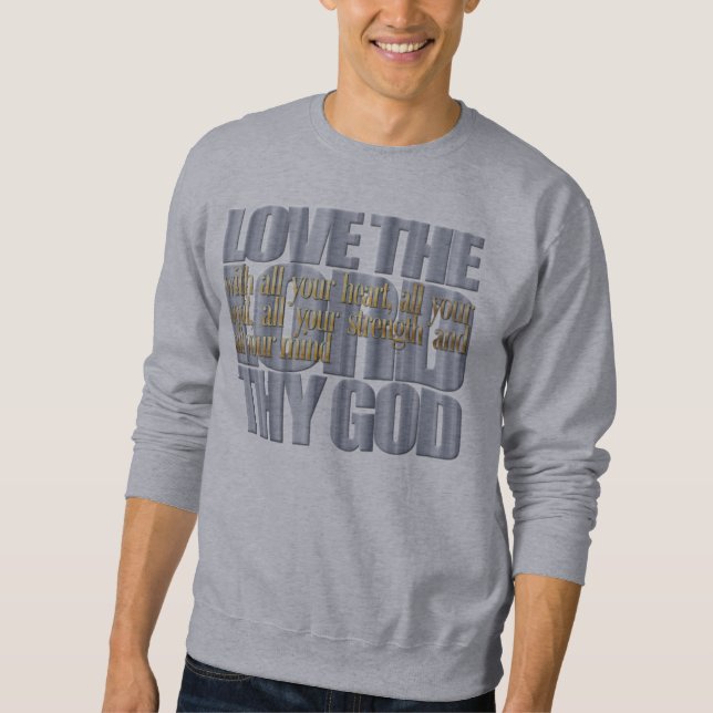Sweatshirt Verset biblique : Luc 10:27 (Devant)