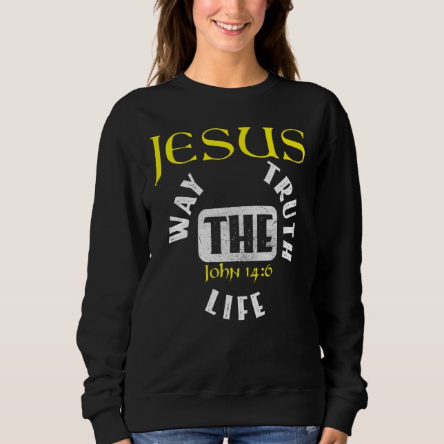 Sweatshirt Verset de la Bible chrétienne Jean 146 3 (Devant)
