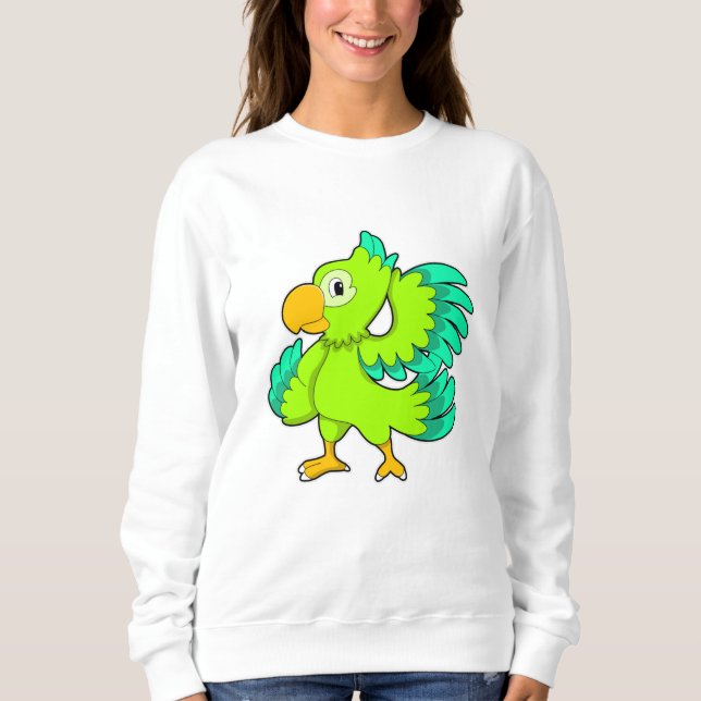 Sweatshirt Vert perroquet (Devant)