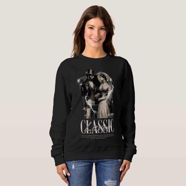 Sweatshirt Veste à capuchon «Classique» automobile intemporel (Devant entier)
