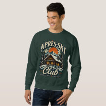 Veste de club de l'après-ski vintage pour cabine d