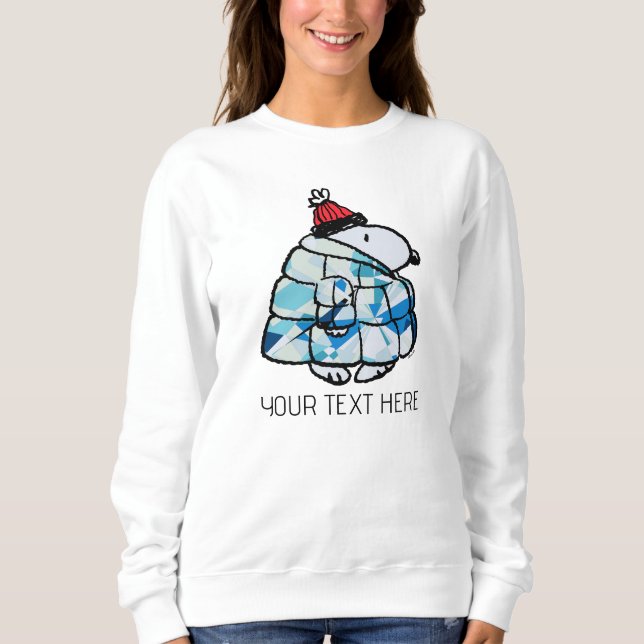 Sweatshirt veste matelassée Snoopy Winter Gem (Devant)