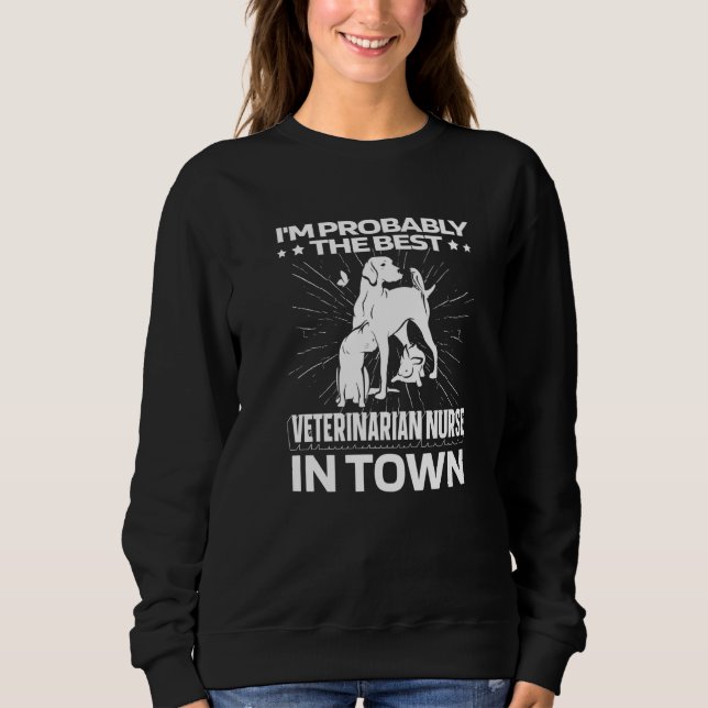 Sweatshirt Vet Assistant Animals Veterinary  Veterinarian Nur (Devant)