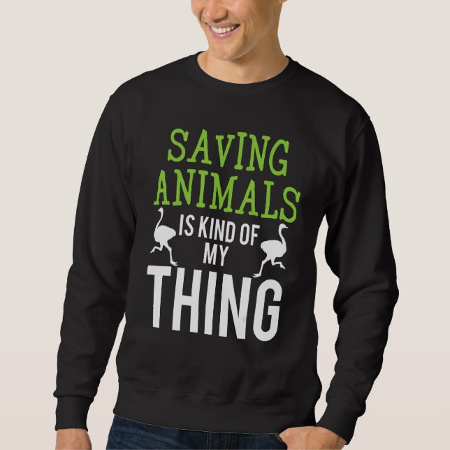 Sweatshirt Vet I Save Animaux 1 (Devant)