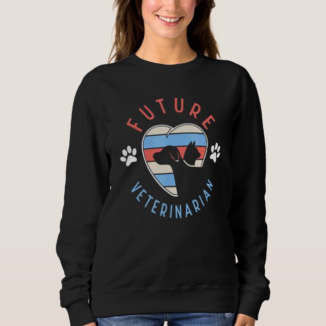 Sweatshirt vet tech for Future Veterinarian (Devant)