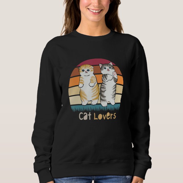 Sweatshirt Vêtement ArtCat Chat Chat (Devant)