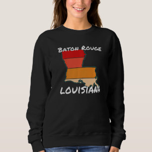 Sweatshirt Vêtement rétro Baton Rouge LA Louisiane Souvenir  