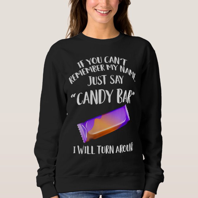Sweatshirt Vêtements Barre de Bonbons - Conception de Barres  (Devant)