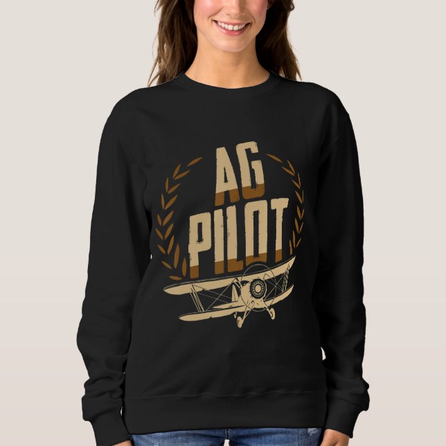 Sweatshirt Vêtements d'application aérienne de duster de cult (Devant)