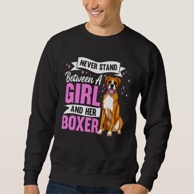 Sweatshirt Vêtements de chien Boxer pour femmes (Devant)