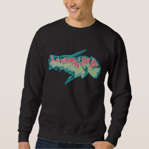Sweatshirt Vêtements de cire vieux hip hop de l'école