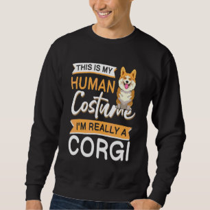 Sweatshirt Vêtements de Corgi Halloween Propriétaire de Corgi