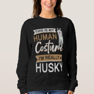 Sweatshirt Vêtements de Halloween pour chien Husky sibérien p