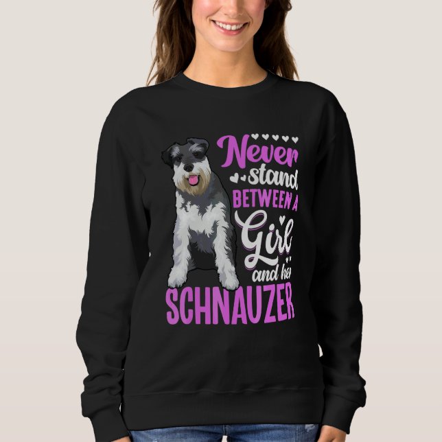 Sweatshirt Vêtements de schnauzer propriétaire de schnauzer (Devant)