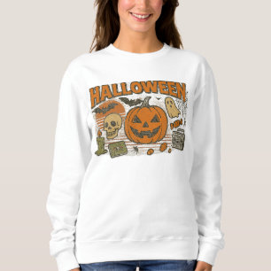 Sweatshirt Vêtements d'Halloween rétro Jack-O’-Lantern unisex