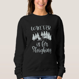 Sweatshirt Vêtements d'hiver pour femmes traîneau traîneau