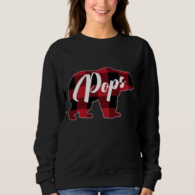 Sweatshirt Vêtements d'ours de bison rouge amusant, Pyjama de (Devant)